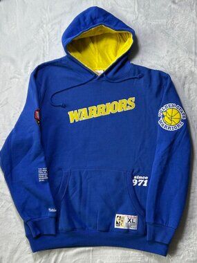 Golden State Warriors Hardwood Classics Hoodie by Mitchell & Ness - XL